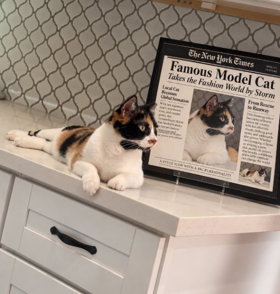 Catherine Wuthering Heights, a Calico cat